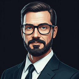 Professional portrait of a business executive in a modern office setting